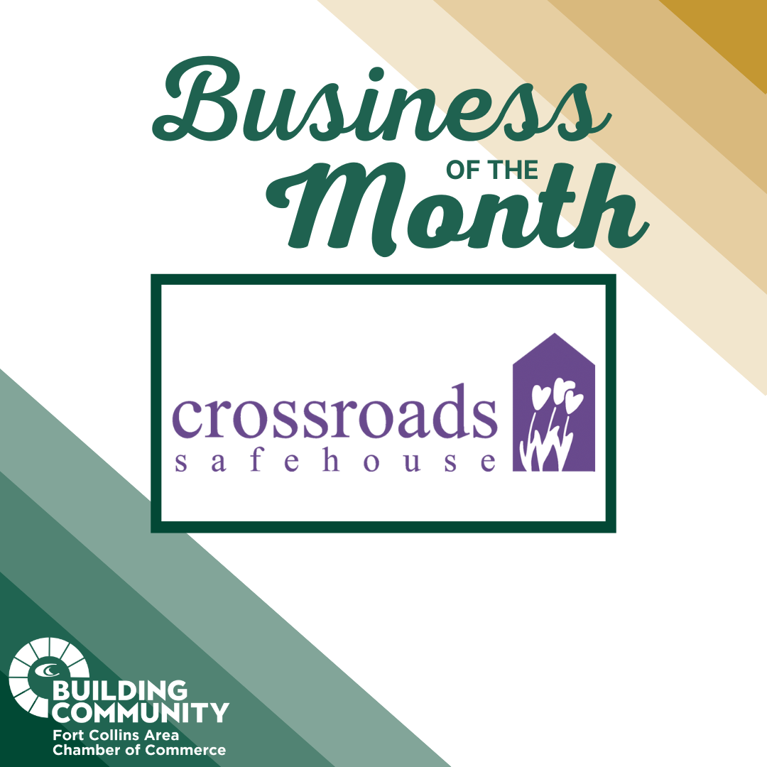 Business of the Month template with Crossroads Safehouse logo