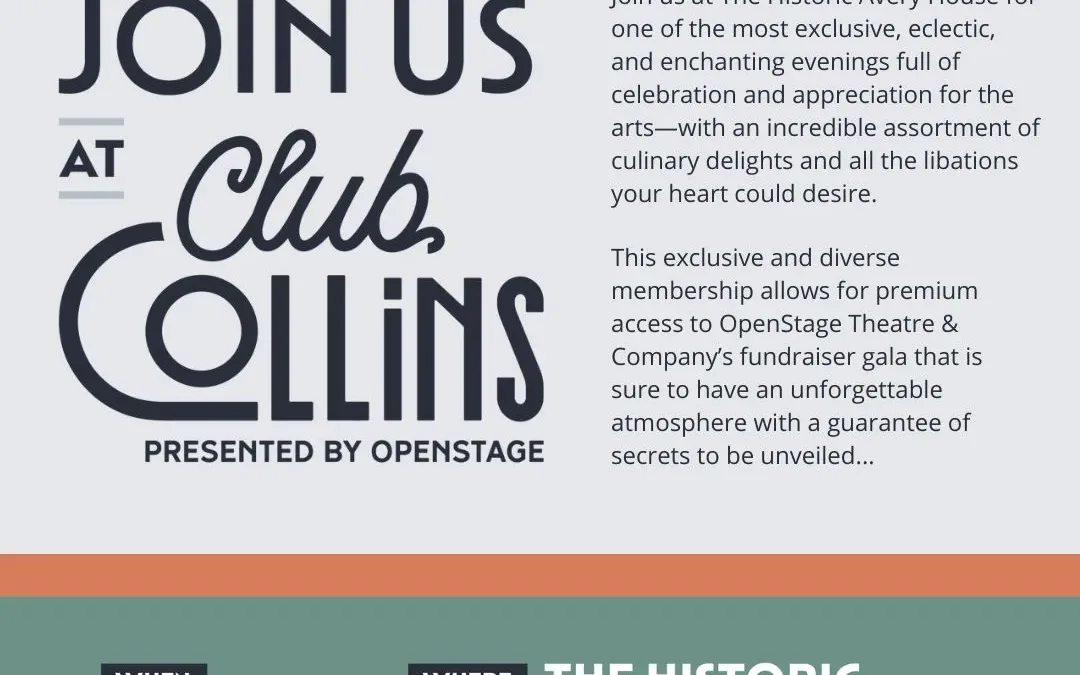 OpenStage Theatre & Company OpenStage to Host First In-Person Fundraiser Since 2017
