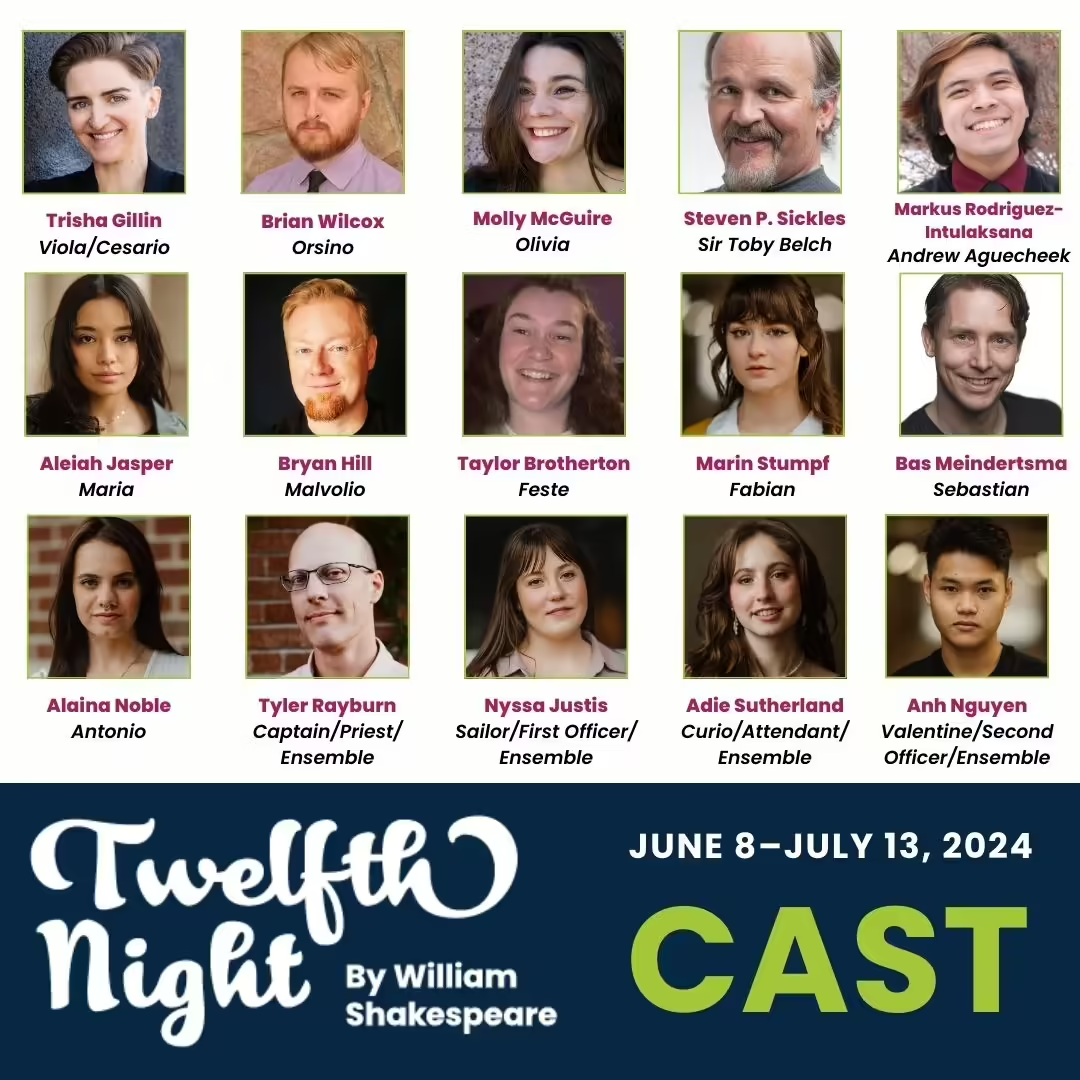 OpenStage Theatre & Company Twelfth Night Cast Features New and Returning  Members to OpenStage - Fort Collins Area Chamber of Commerce