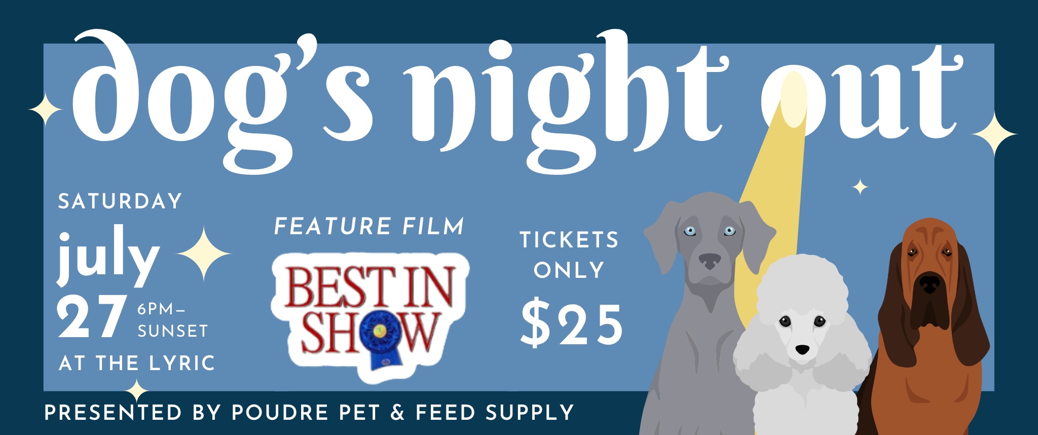 Dog's Night Out Event Poster