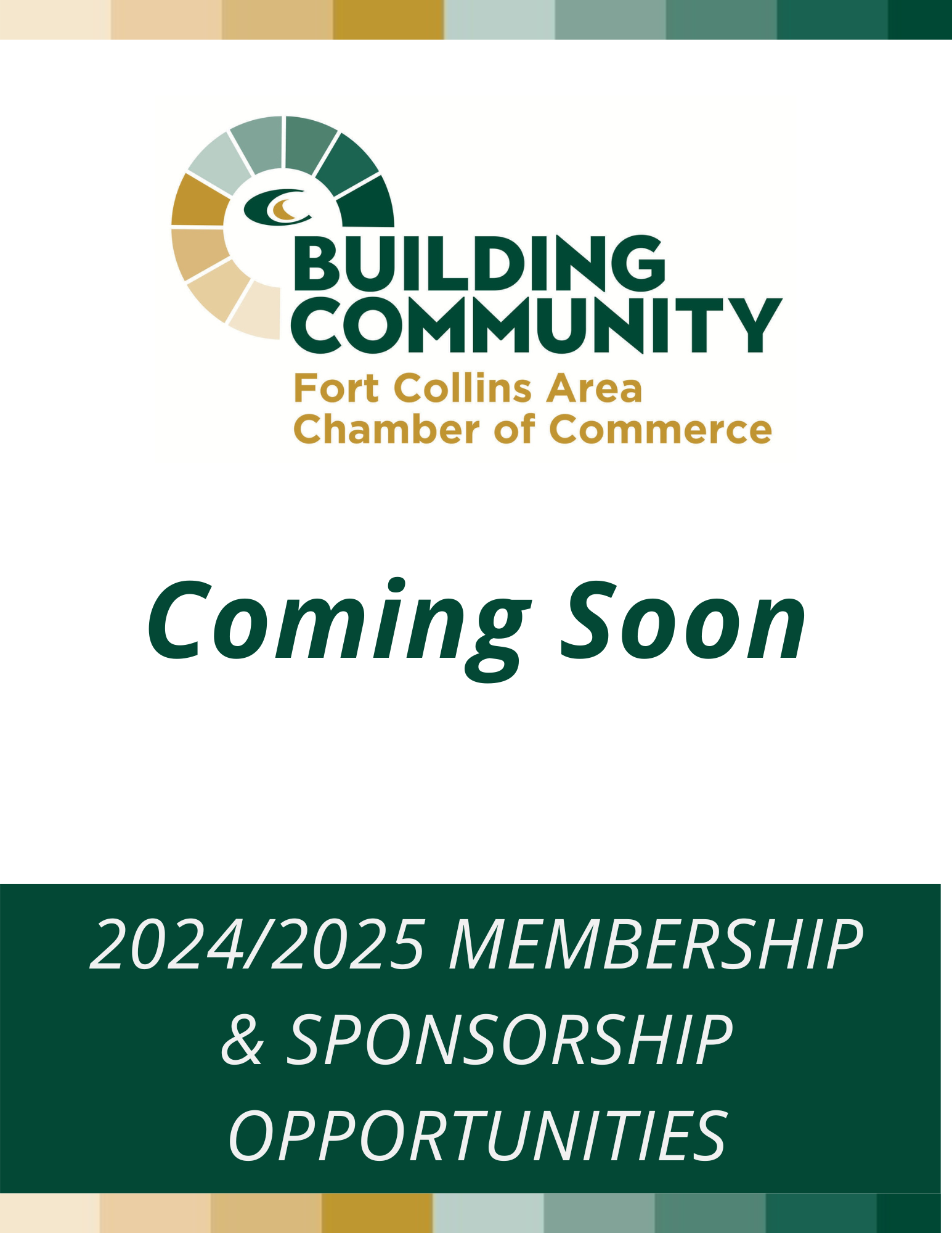 Chamber Membership and Sponsorship Packet Cover