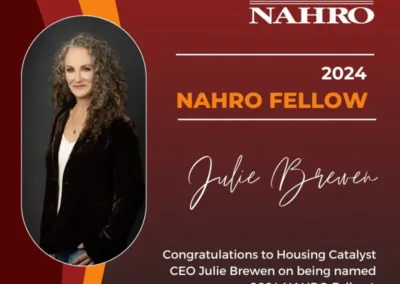 Housing Catalyst CEO Julie Brewen named 2024 NAHRO Fellow