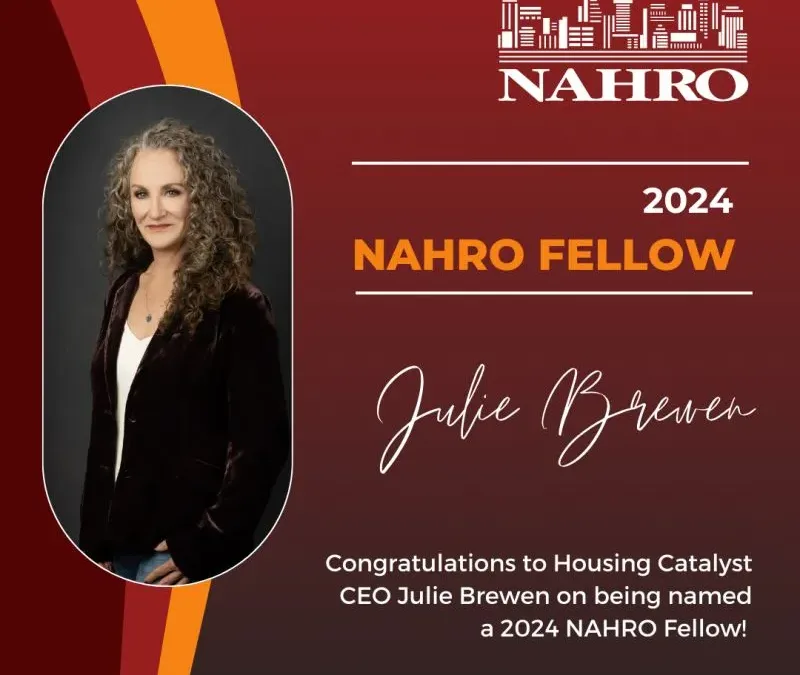 Housing Catalyst CEO Julie Brewen named 2024 NAHRO Fellow