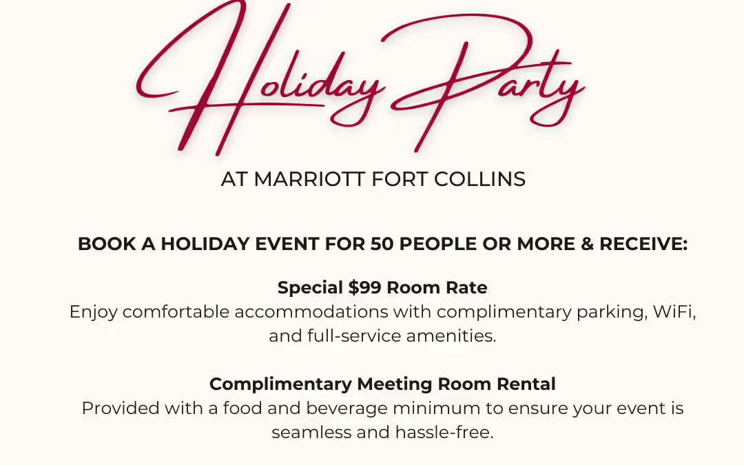 Marriott Fort Collins Marriott Fort Collins Holiday Party Packages