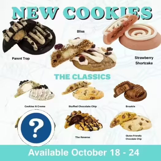 Dirty Dough Cookies New Flavors out for the Week!