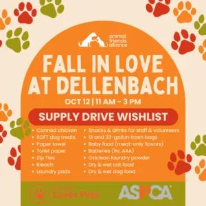 Dallenbach event/adoption flyer 