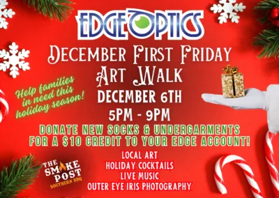 Edge Optics Hosts Festive First Friday to Benefit Homeward Alliance