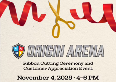Origin Plumbing Heating Cooling Electrical: You’re Invited to the Origin Arena Ribbon Cutting and Customer Appreciation Event