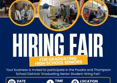 Poudre School District You’re Invited! Hiring Fair for Graduating Senior (12 grade students) Students on April 9- Sign Up Now!