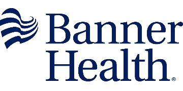 Banner Health logo featuring a stylized blue wave design to the left of the words “Banner Health” in blue text on a transparent background.