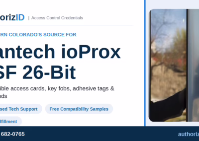 AuthorizID Is Northern Colorado’s Source for Kantech ioProx XSF 26-Bit Credentials