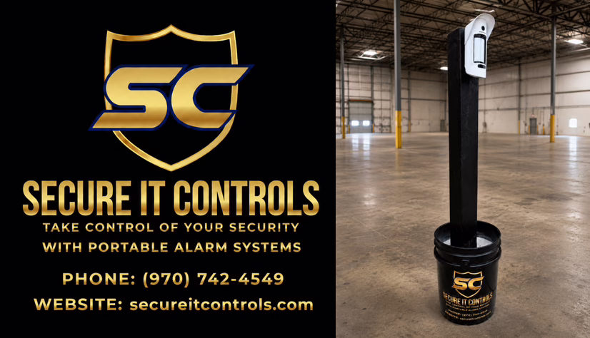 Secure It Controls Portable Alarm System Rentals in Northern Colorado