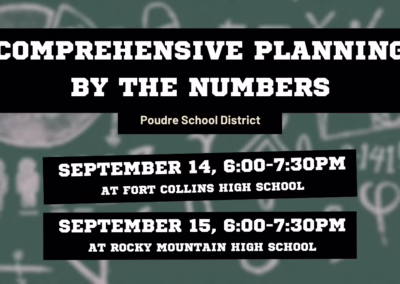 Poudre School District to Host “Comprehensive Planning by the Numbers” Community Sessions
