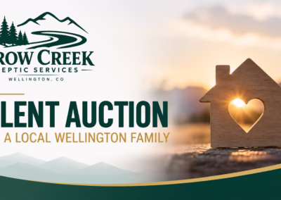 Crow Creek Septic Services Silent Auction for Local Wellington House Fire